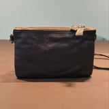 Borsa a Tracolla in Vera Pelle Nero