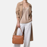 Borsa a Spalla in Vera Pelle Cognac