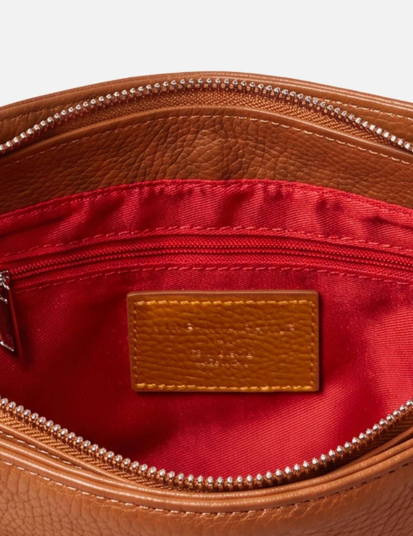 Borsa a Spalla in Vera Pelle Cognac