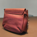Borsa a Tracolla in Vera Pelle Bordeaux