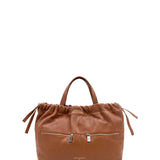 Borsa a Mano in Vera Pelle Cognac