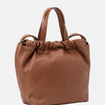 Borsa a Mano in Vera Pelle Cognac