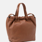 Borsa a Mano in Vera Pelle Cognac