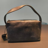 Borsa a Mano in Vera Pelle Nero
