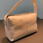 Borsa a Mano in Vera Pelle Panna