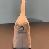 Borsa a Mano in Vera Pelle Panna