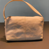 Borsa a Mano in Vera Pelle Panna