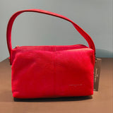 Borsa a Mano in Vera Pelle Rosso