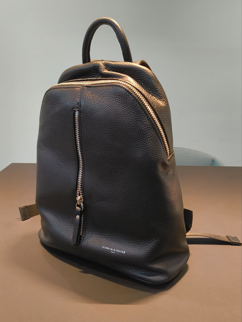 Zaino in Vera Pelle Nero