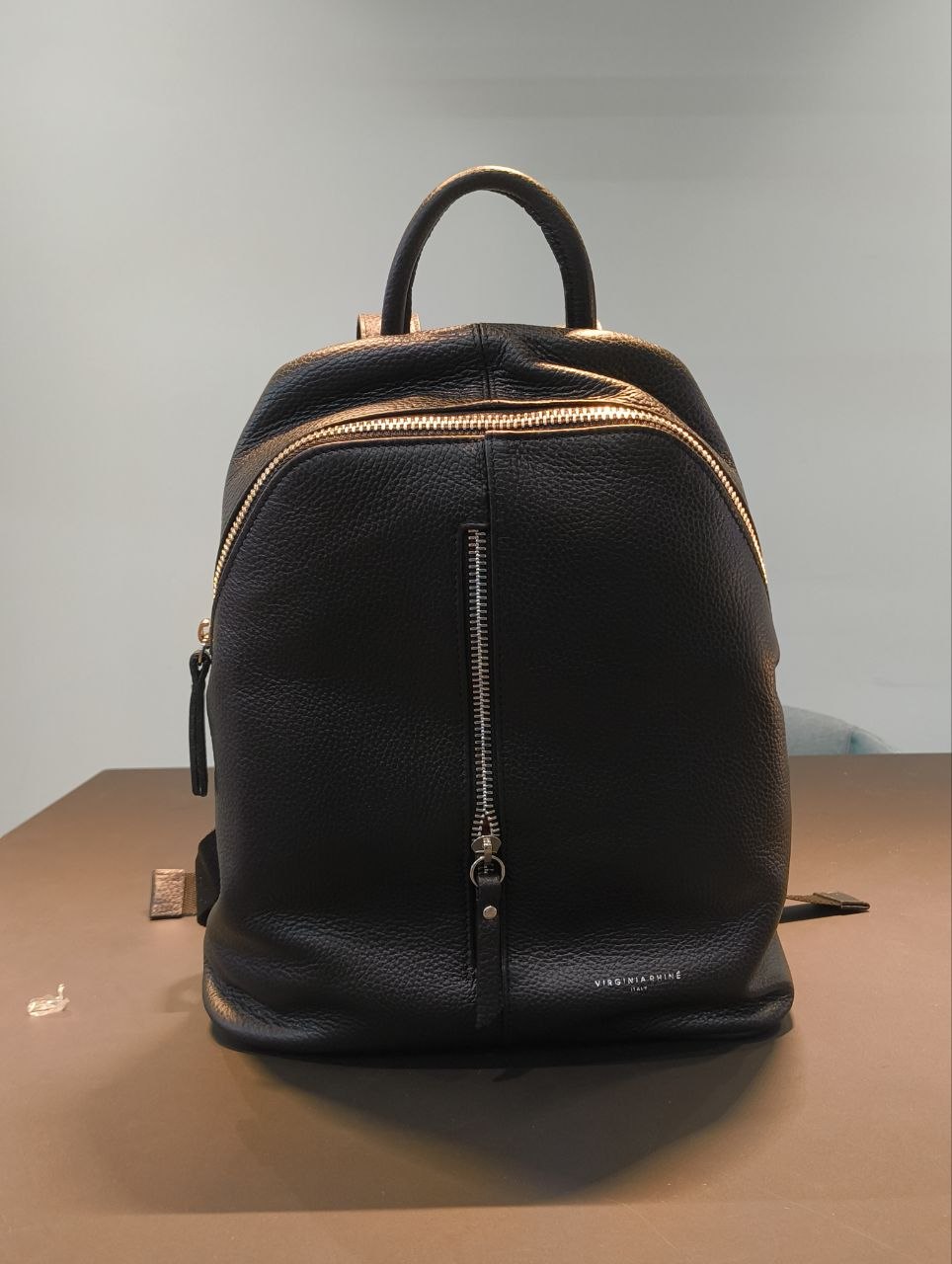 Zaino in Vera Pelle Nero