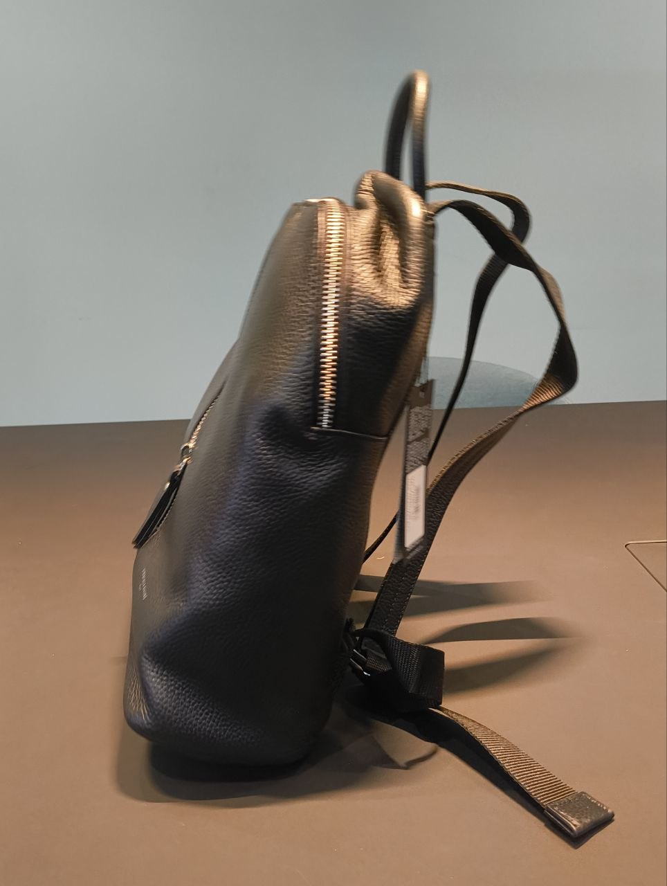 Zaino in Vera Pelle Nero