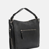 Borsa a Spalla in Vera Pelle Nero