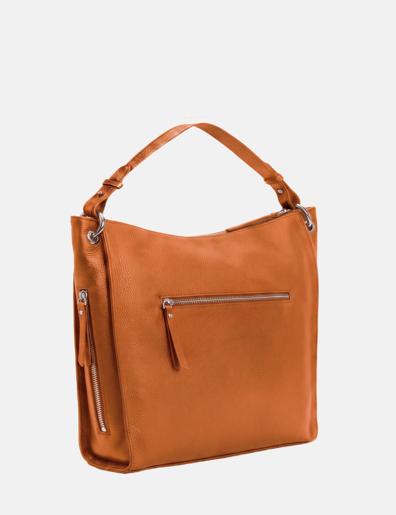 Borsa a Spalla in Vera Pelle Cognac