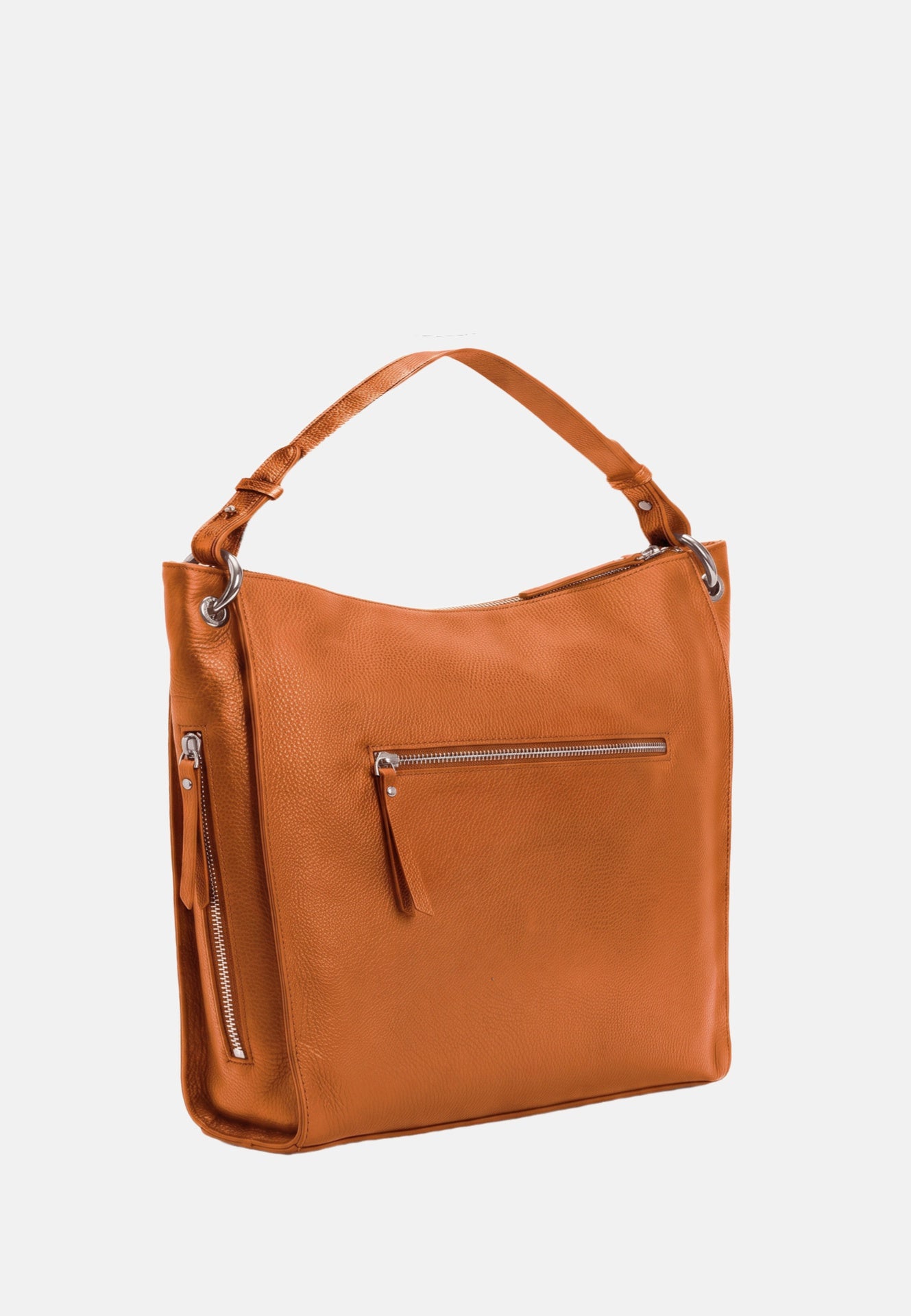 Borsa a Spalla in Vera Pelle Cognac