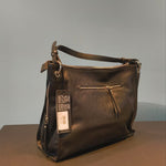 Borsa a Spalla in Vera Pelle Nero