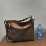 Borsa a Spalla in Vera Pelle Nero