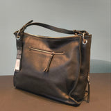 Borsa a Spalla in Vera Pelle Nero