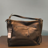 Borsa a Spalla in Vera Pelle Nero