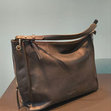 Borsa a Spalla in Vera Pelle Nero