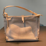 Borsa a Spalla in Vera Pelle Panna