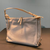 Borsa a Spalla in Vera Pelle Panna