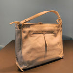 Borsa a Spalla in Vera Pelle Panna