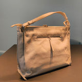 Borsa a Spalla in Vera Pelle Panna