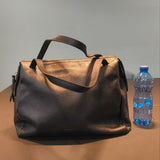 Borsa a Spalla in Dollaro Leather Nero