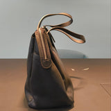Borsa a Spalla in Dollaro Leather Nero