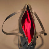 Borsa a Spalla in Dollaro Leather Nero
