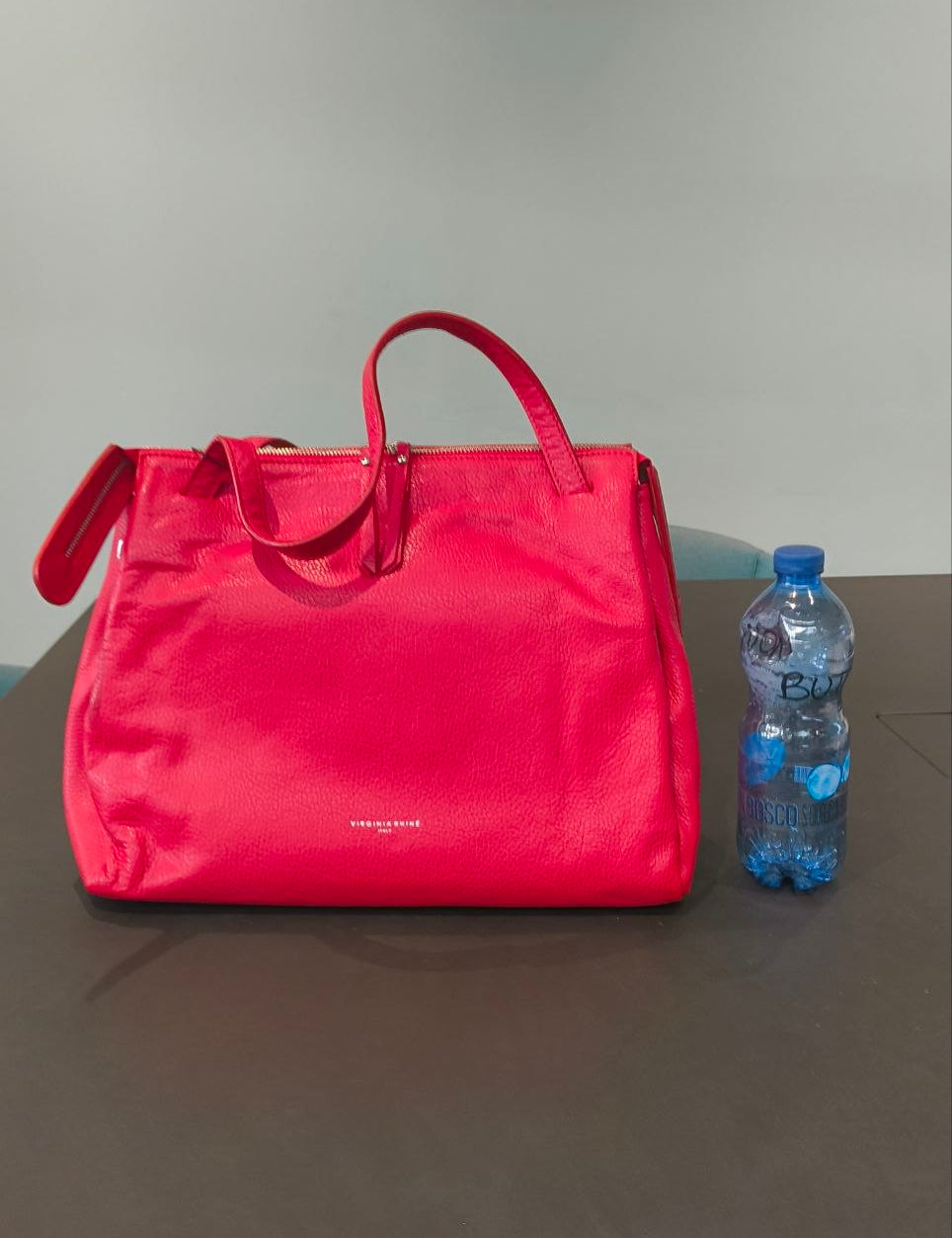 Borsa a Spalla in Dollaro Leather Rosso
