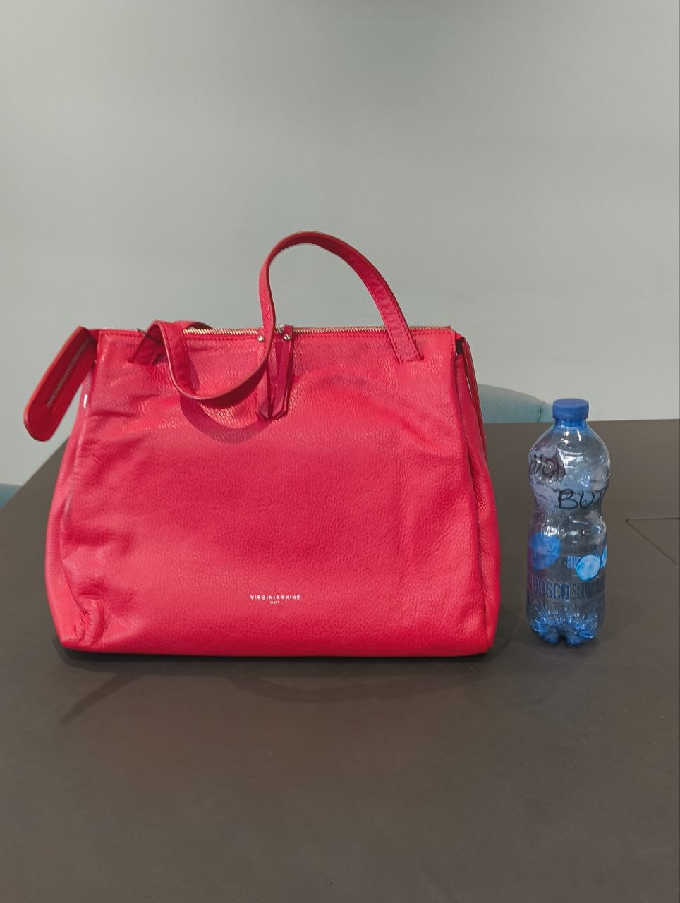 Borsa a Spalla in Dollaro Leather Rosso