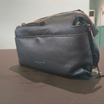 Borsa a Spalla in Dollaro Leather Nero