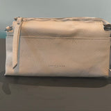 Borsa a Spalla in Dollaro Leather Panna