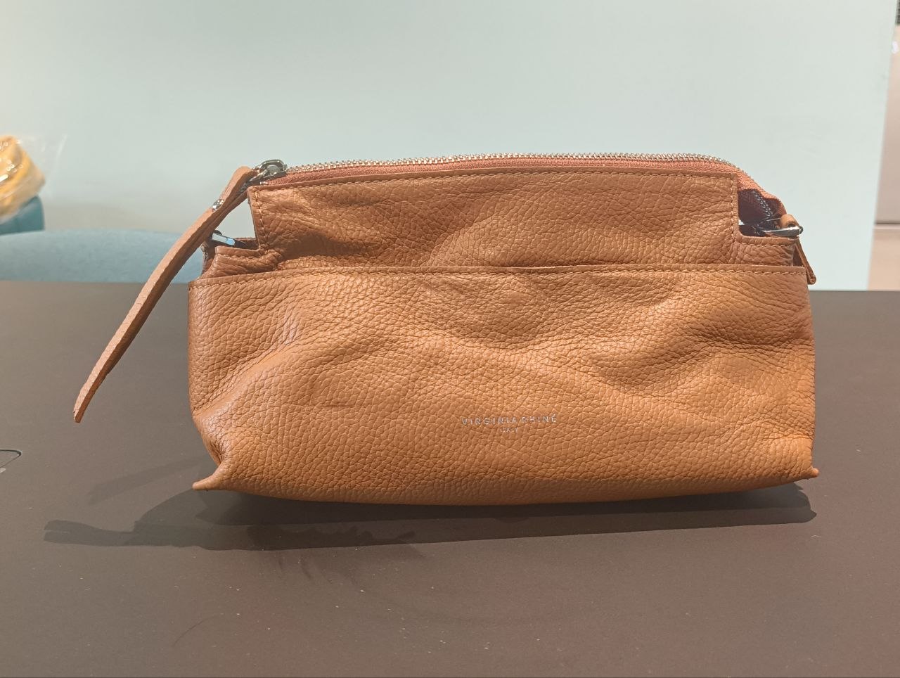 Borsa a Spalla in Dollaro Leather Cognac