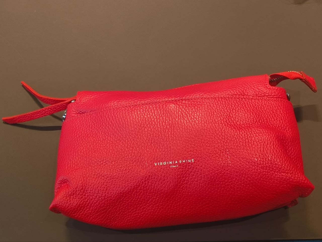 Borsa a Spalla in Dollaro Leather Rosso