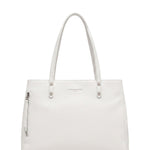 Borsa a Spalla in Vera Pelle Bianco
