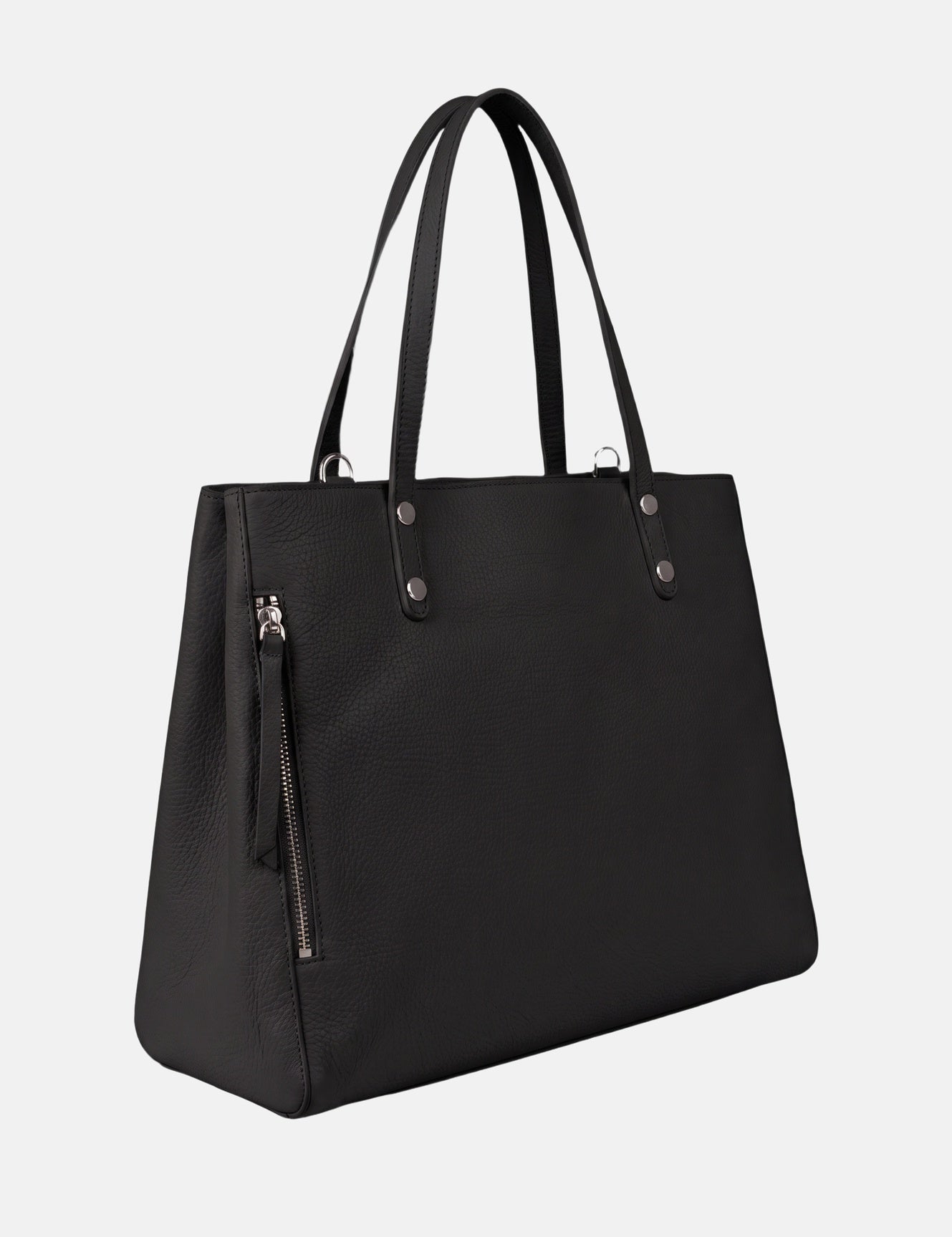 Borsa a Spalla in Vera Pelle Nero