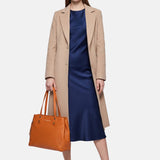 Borsa a Spalla in Vera Pelle Cognac