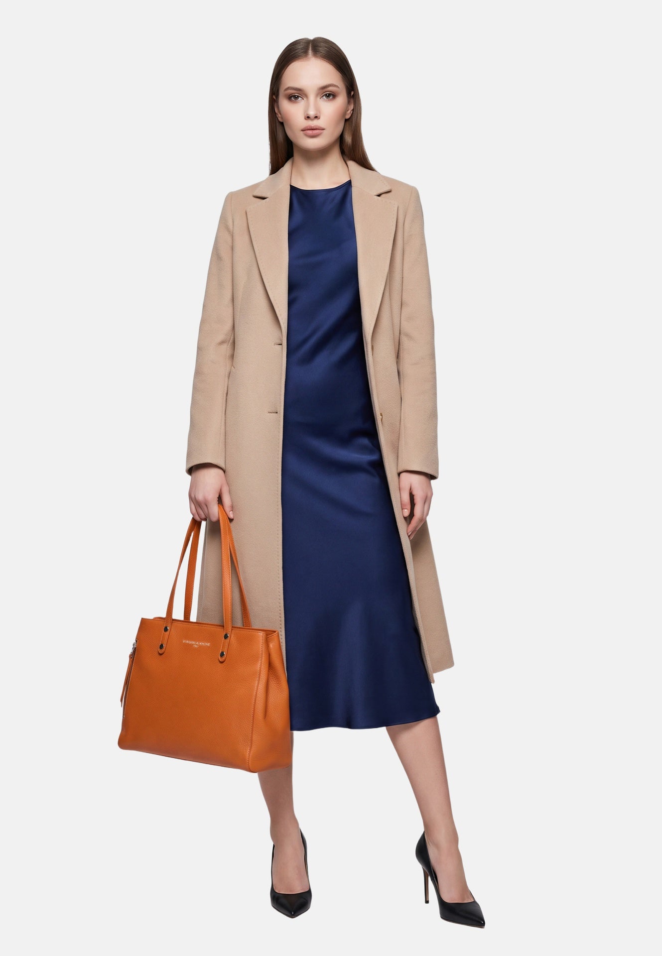 Borsa a Spalla in Vera Pelle Cognac