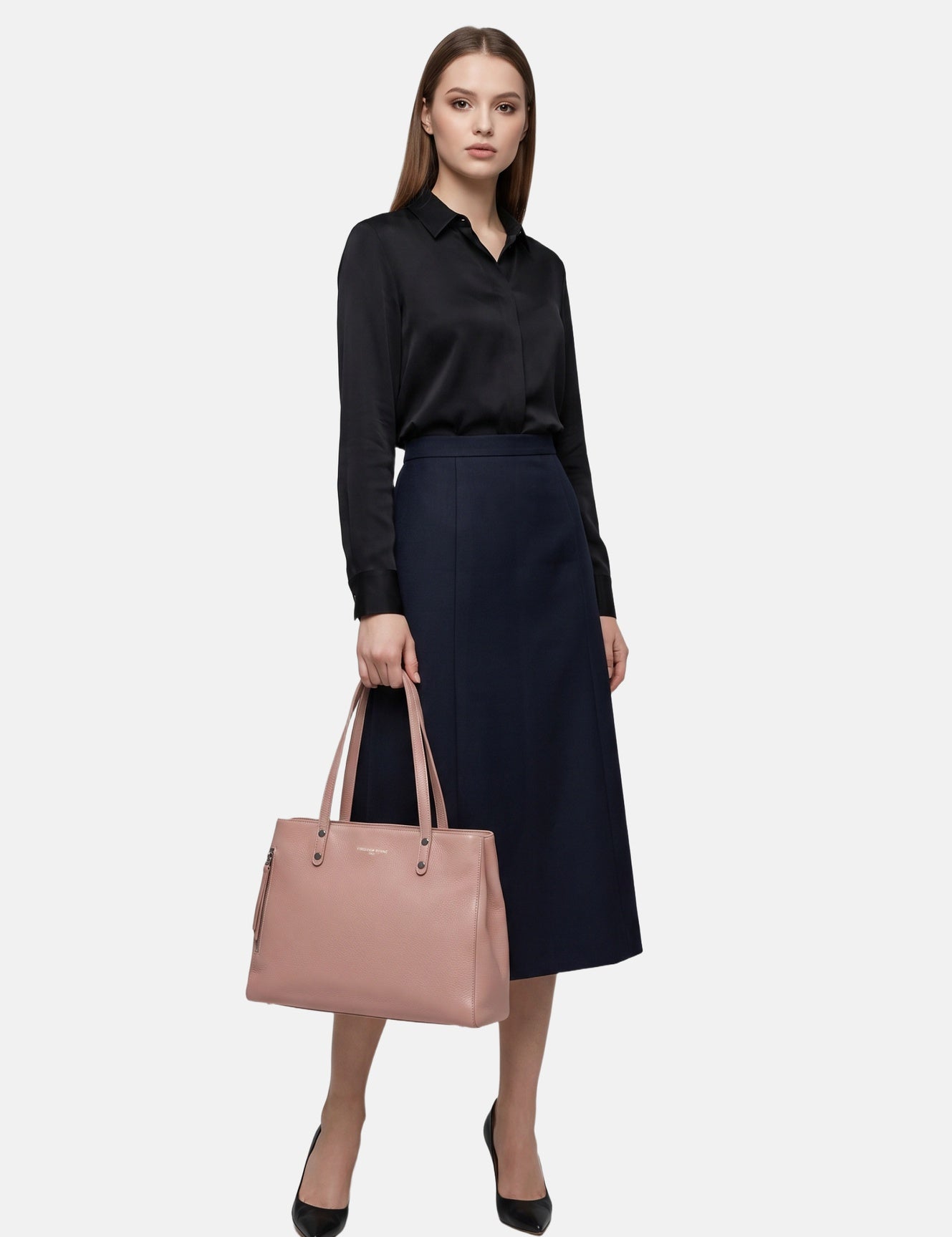 Borsa a Spalla in Vera Pelle Rosa