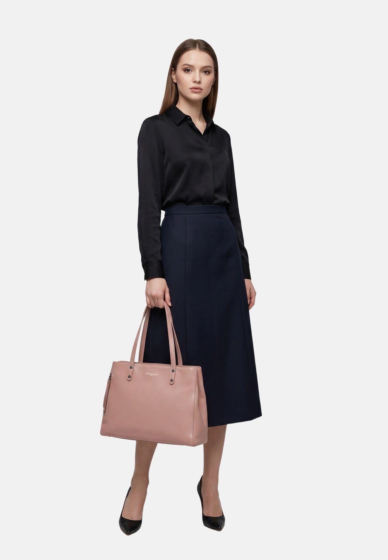 Borsa a Spalla in Vera Pelle Rosa