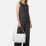 Borsa a Spalla in Vera Pelle Bianco