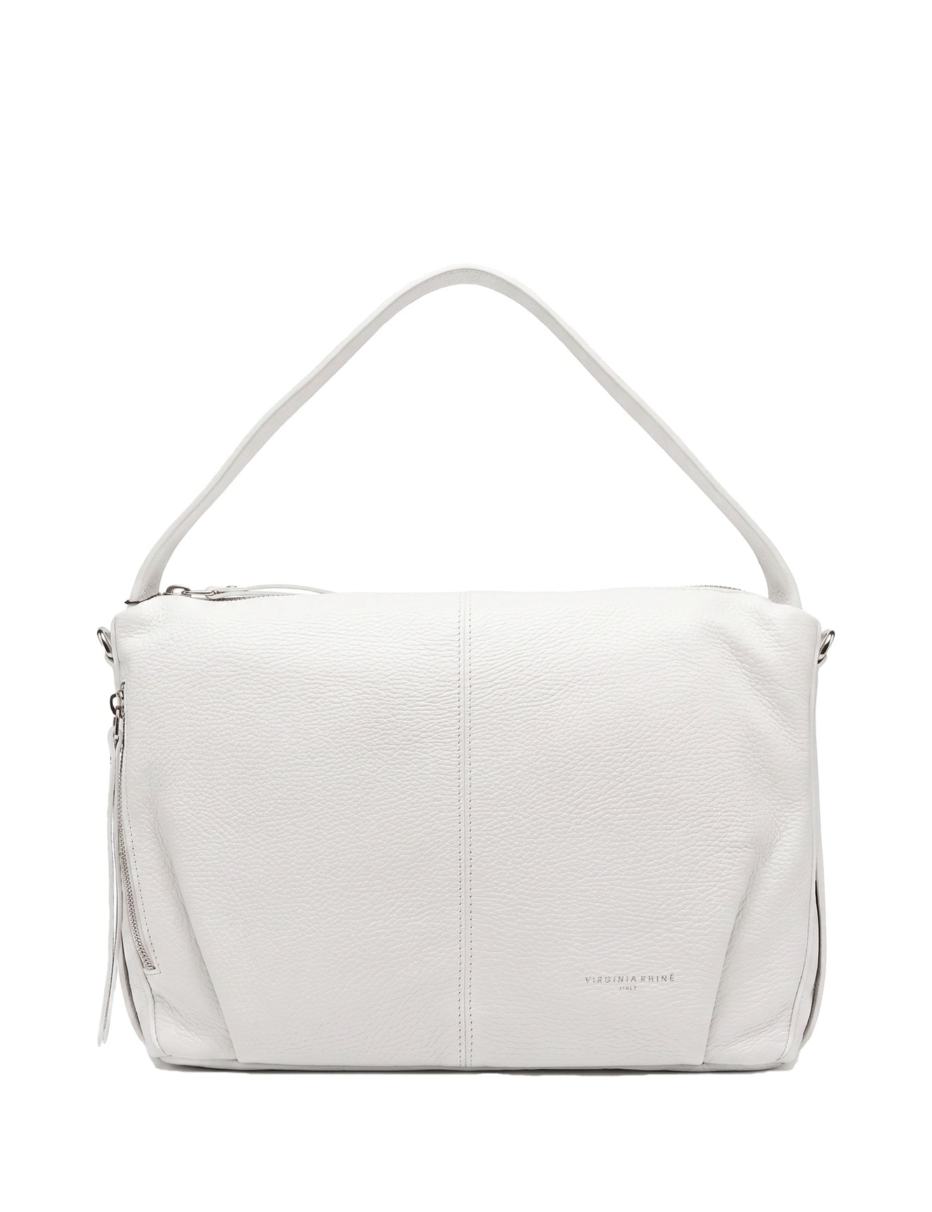 Borsa a Spalla in Vera Pelle Bianco
