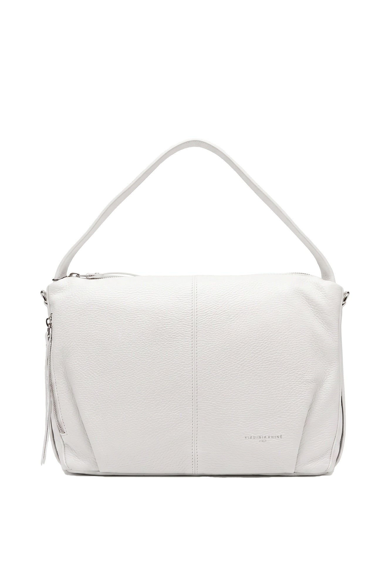Borsa a Spalla in Vera Pelle Bianco