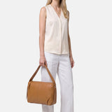 Borsa a Spalla in Vera Pelle Cognac
