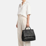 Borsa a Mano in Vera Pelle Nero
