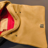 Borsa a Tracolla in Vera Pelle Sabbia