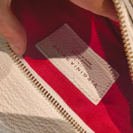 Borsa a Tracolla in Vera Pelle Bianco