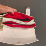 Borsa a Tracolla in Vera Pelle Bianco
